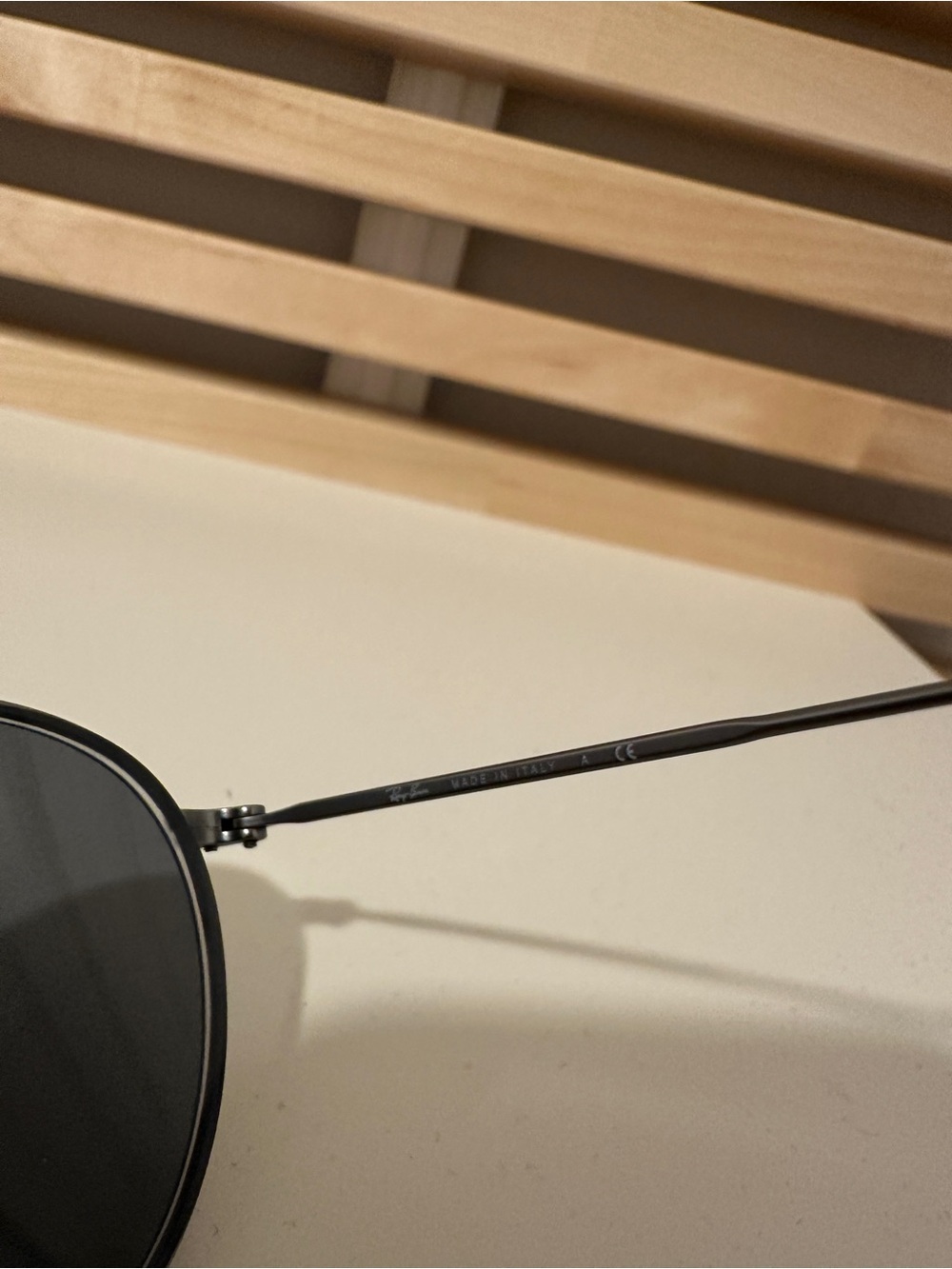Ray-Ban Round Metal Sunglasses in Black and Gray RB3447 - Picture 3 of 5
